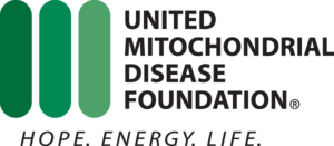 Logo for the United Mitochondrial Disease Foundation - Hope. Energy. Life.